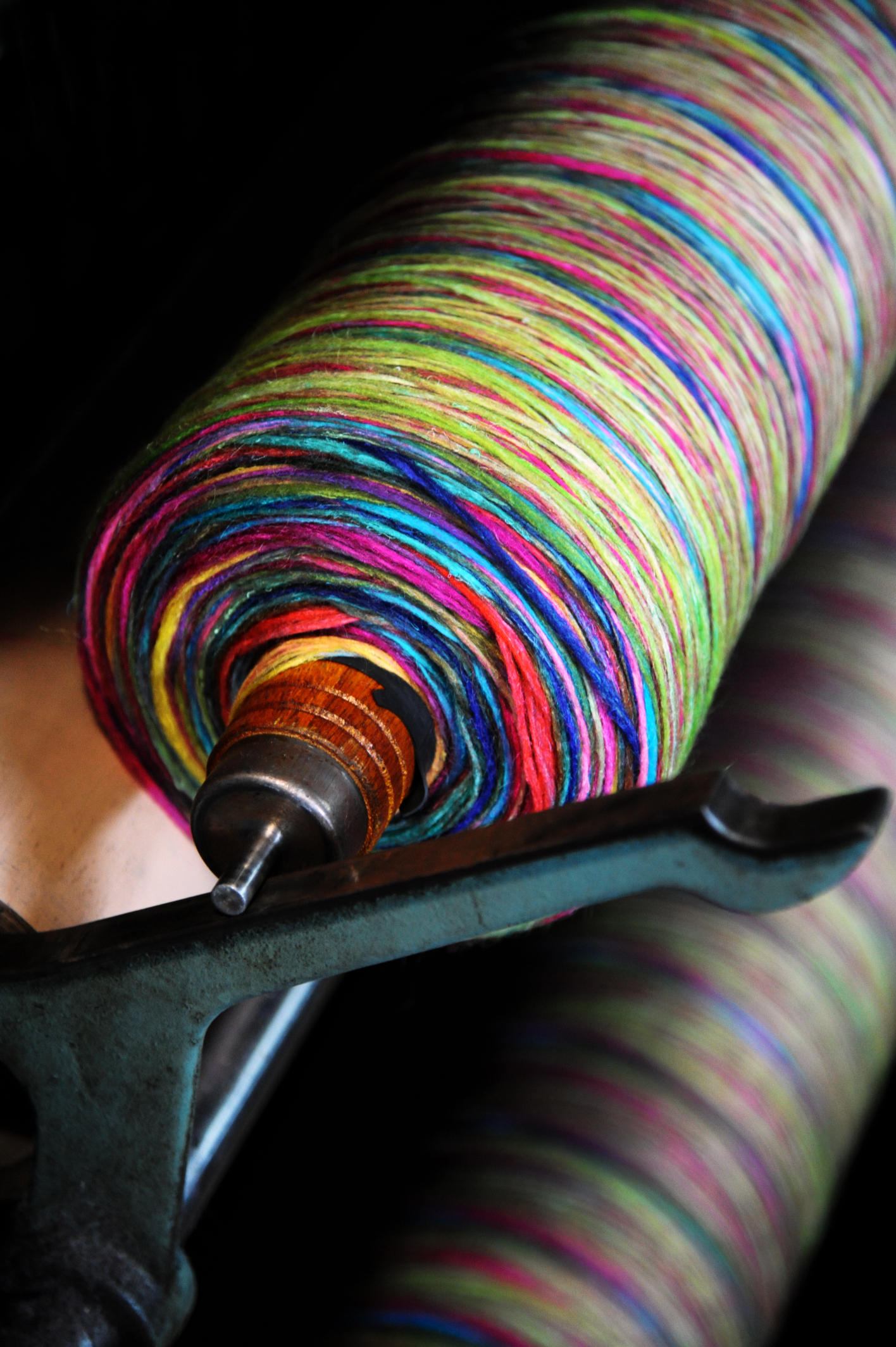 3--Carding - slivers wound on a rod